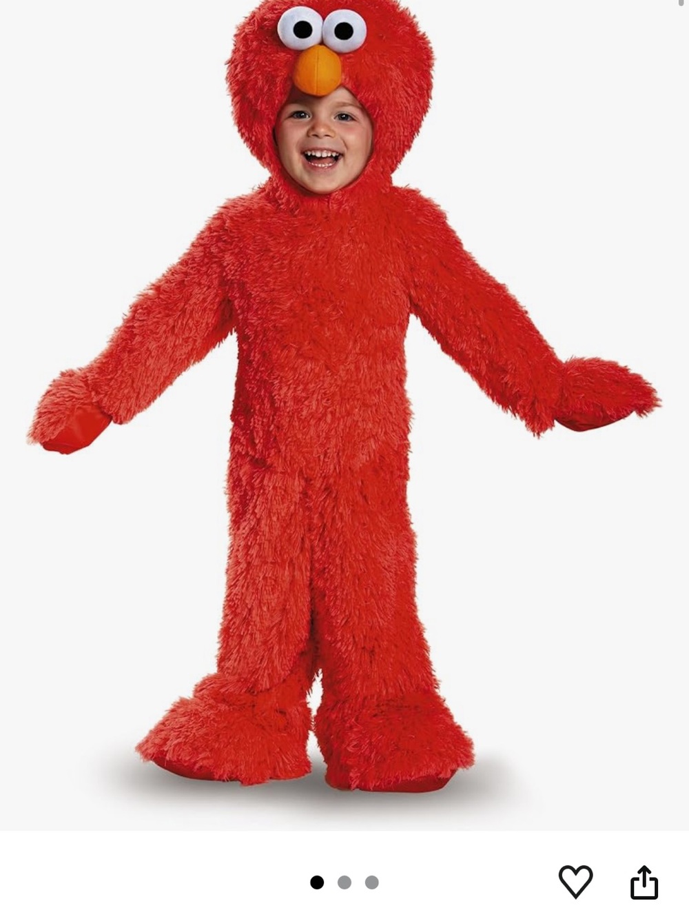 Kids Amazing extra plush Elmo Halloween costume